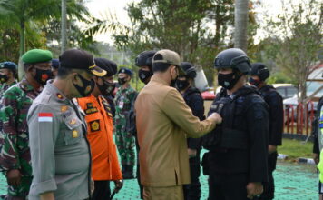 Jelang Perayaan Natal dan Tahun Baru, Polres Natuna Laksanakan Apel Gelar Pasukan Operasi Lilin Seligi 2020