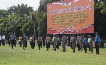 Danlantamal IV Hadiri Apel Gelar Pasukan Operasi Lilin Seligi -2020
