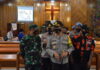 Pastikan Perayaan Natal Berjalan Aman, Kapolres Bersama Dandim Keliling Pantau Pengamanan Gereja