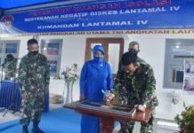 Danlantamal IV Resmikan Ruangan Isolasi Tekanan Negatif Diskes Lantamal IV