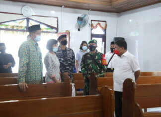 Jaga Kerukunan Umat Beragama, Danramil 02/Tarempa Kunjungi Rumah Ibadah