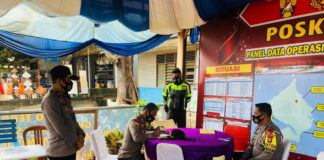 Jelang Tahun Baru 2021, Kapolres Natuna Cek Kesiapan Pos Terpadu