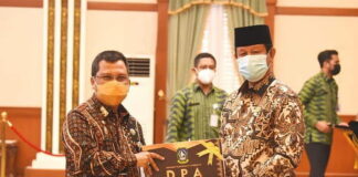 Gubernur Kepri Serahkan DPA Tahun 2021 ke OPD