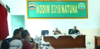 Kodim 0318/Natuna Rakor Bersama Pemda Bahas Pelaksanaan TMMD ke-110 Tahun 2021
