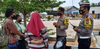 Tekan Covid-19, Kapolres Natuna Turun Langsung Pimpin Operasi Yustisi