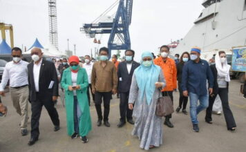 Komisi V DPR RI Kunjungan Lapangan ke Posko Basarnas di JICT