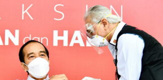 Presiden Jokowi Menerima Vaksin Covid-19 Perdana