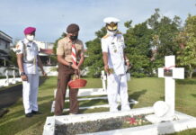 Sambut Hari Dharma Samudera Danlantamal IV Pimpin Ziarah ke Makam Pahlawan