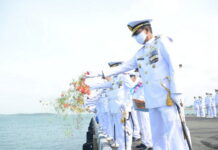 Danlantamal IV Pimpin Upacara Tabur Bunga Peringatan Hari Dharma Samudera