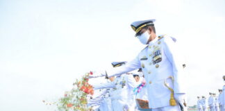 Danlantamal IV Pimpin Upacara Tabur Bunga Peringatan Hari Dharma Samudera