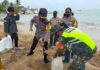 Sinergi TNI – Polri Cegah Abrasi Pantai di Natuna