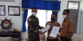 Danlanal Ranai Terima Kunjungan Pramuka Luar Biasa Tuna Rungu Indonesia