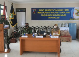 Primkopau Lanud RSA Laksanakan RAT Tahun Buku 2020