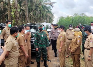 Kodim 0426 Tuba Dampingi Komandan Korem 043 Garuda Hitam Tinjau Bakal Calon Batalyon di Mesuji
