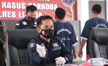 Polres Lingga Lakukan Konferensi Pers Ungkap Kasus Narkoba di Lingga