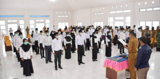 45 Anggota BPD Se – kecamatan Pulau Tiga dan Pulau Tiga Barat Dilantik