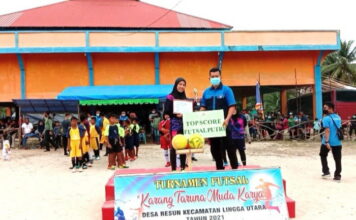 Kasipem Kecamatan Lingga Utara Tutup Turnamen Futsal Karang Taruna Desa Resun