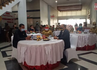 Bupati Tulang Bawang Dr.(Cand) Hj.Winarti SE. MH. Peringati HPN Secara Virtual yang Diikuti 34 Provinsi
