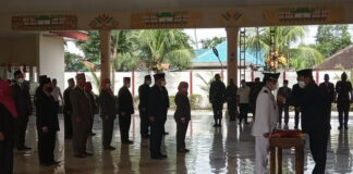 Sekdakab Tulang Bawang Ir. Anthoni MM, Lantik 21 Pejabat Eselon III dan IV