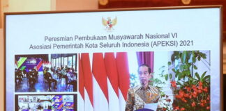 Presiden Jokowi Buka Munas VI Apeksi secara Virtual di Istana Negara