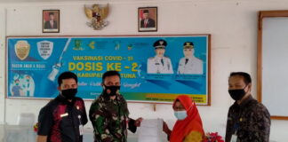 Wabup Natuna Hadiri Vaksinasi Covid-19 Dosis ke -2
