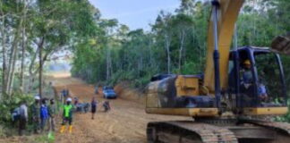 Warga Selemam Sambut Gembira Pembukaan Jalan Pra TMMD Ke-110, Jarak Tempuh Lebih Singkat