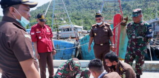 11 KIA Hasil Tangkapan TNI AL dan PSDKP Diserahterima ke Kejaksaan Negeri Ranai