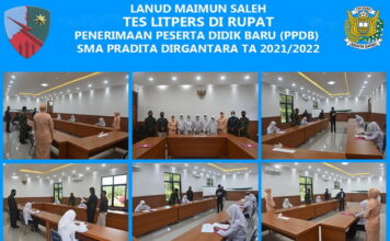 PPDB SMA Pradita Dirgantara Panda Lanud Mus Laksanakan Tes Litpers