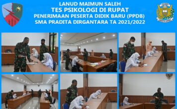 Casis SMA Pradita Dirgantara Panda Lanud Mus Masuki Tes Psikologi