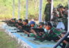 Bintara dan Tamtama Lanud RSA Laksanakan Latihan Menembak