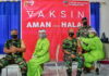 Prajurit Lanud RHF Laksanakan Vaksinasi Covid-19 Termin I