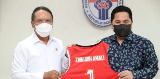 Menpora Amali dan Erik Thohir Bahas Persiapan Indonesia Jadi Tuan Rumah Piala Dunia Basket 2023