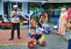 Satlantas Polres Natuna Sosialisasi Tertib Lalu Lintas dan Pengenalan Rambu ke Anak TK