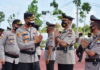 Pejabat Utama Polres Bintan yang Mutasi Melaksanakan Apel Sertijab
