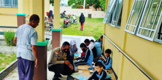 Bhabinkamtibmas Hadirkan Perpustakaan Keliling Rumah Baca di SLB