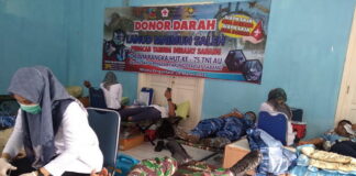 Lanud Mus Gelar Donor Darah Sambut HUT ke-75 TNI AU