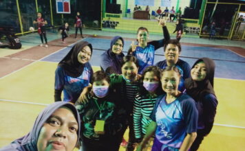 Tim Puple Puas, Bisa Raih Juara Kedua di Turnamen Bola Voli Sungai Pinang