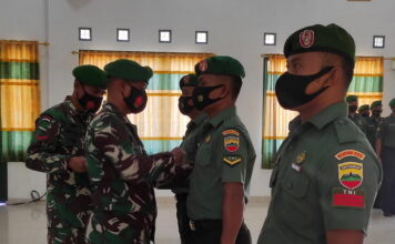Dandim Pimpin Apel Kenaikan Pangkat Prajurit Kodim 0318/Natuna