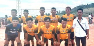Tim Futsal Desa Mensanak Kembali Raih Juara I di Turnamen Futsal Mamut Cup 2021