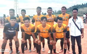 Tim Futsal Desa Mensanak Kembali Raih Juara I di Turnamen Futsal Mamut Cup 2021