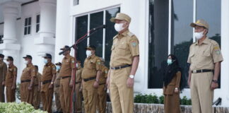 Pimpin Apel Gabungan, Bupati Asahan Himbau ASN Disiplin dan Amanah