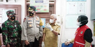 Bupati Asahan Bersama Forkopimda Tinjau Pelaksanaan Vaksinasi di Puskesmas