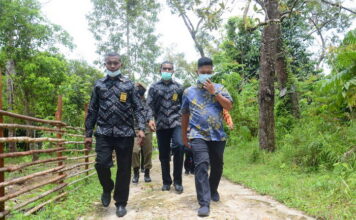 Wabup Lingga Tinjau Jalan dan Dermaga di Desa Mepar