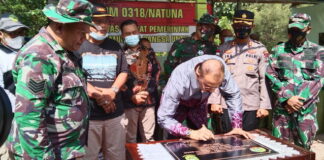 Kodim Natuna Gelar Syukuran Sukses TMMD Ke-110