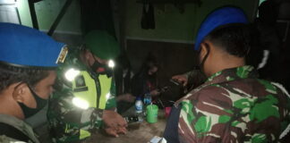 Sambut Ramadhan, Danramil 02/Tarempa Ikut Operasi Pekat Gabungan Menyisir THM