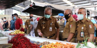 Pemkab Tulang Bawang Sidak ke Pasar Putri Agung Menggala dan Pasar Unit 2