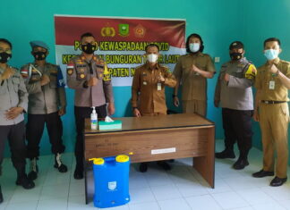 Polres Natuna Bentuk Posko Kewaspadaan Covid-19 di Kecamatan Bunguran Timur Laut