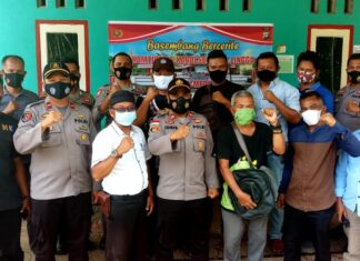 Basembang Bercerite dengan Awak Media, Kapolsek Daik Harapkan Kerja Sama yang Baik