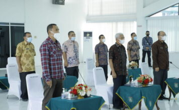 Pemkab Asahan Ikuti RUPSLB Bank Sumut 2021 Secara Virtual