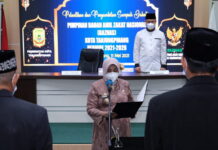 Lantik Pimpinan Baznas, Walikota Ingin Zakat Disalurkan Tepat Sasaran